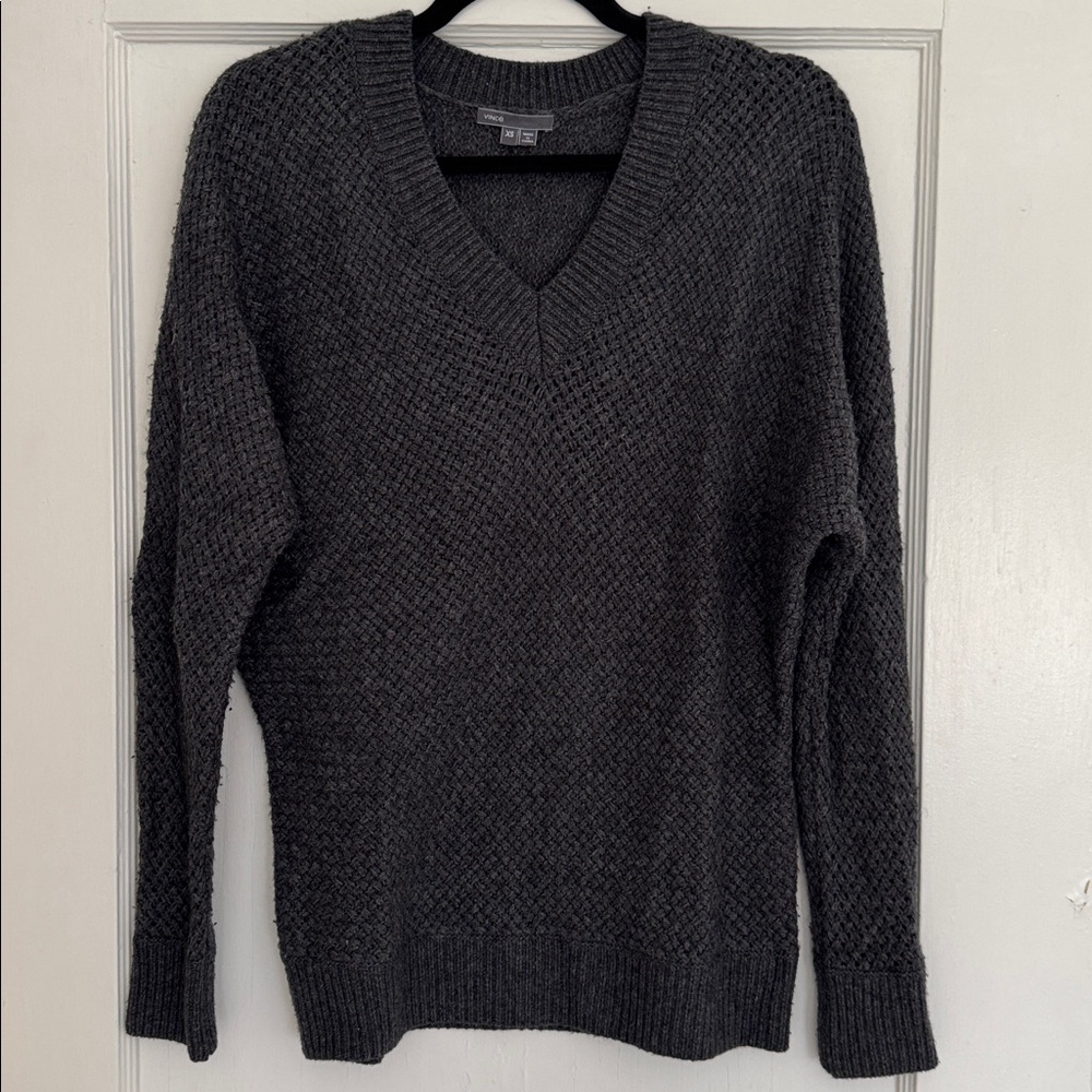 Vince Charcoal Knit Sweater
